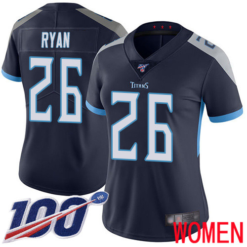Tennessee Titans Limited Navy Blue Women Logan Ryan Home Jersey NFL Football #26 100th Season Vapor Untouchable->youth nfl jersey->Youth Jersey